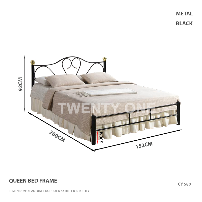 CY 580 METAL BEDFRAME QUEEN 1 B copy